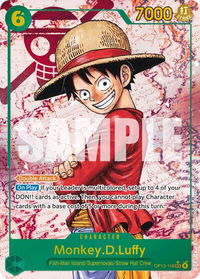 Monkey.D.Luffy (118) (Parallel) - Carrying On His Will (OP13) #OP13-118 - Secret Rare One Piece Trading Card