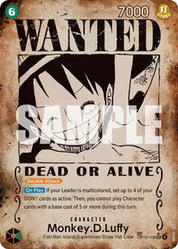 Monkey.D.Luffy (118) (Wanted Poster) - Carrying On His Will (OP13) #OP13-118 - Secret Rare One Piece Trading Card