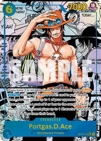 Portgas.D.Ace (119) (Super Alternate Art) - Carrying On His Will (OP13) #OP13-119 - Secret Rare One Piece Trading Card