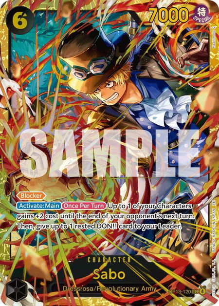 Sabo (120) (SP) - Carrying On His Will One Piece trading card