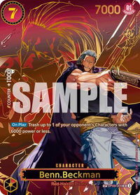 Benn.Beckman (SP) - Carrying On His Will (OP13) #OP09-009 - Super Rare One Piece Trading Card