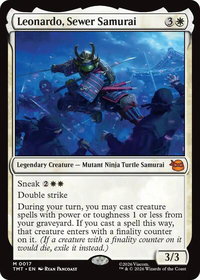 Leonardo, Sewer Samurai - Teenage Mutant Ninja Turtles (TMT) #17 - Mythic Magic: The Gathering Trading Card
