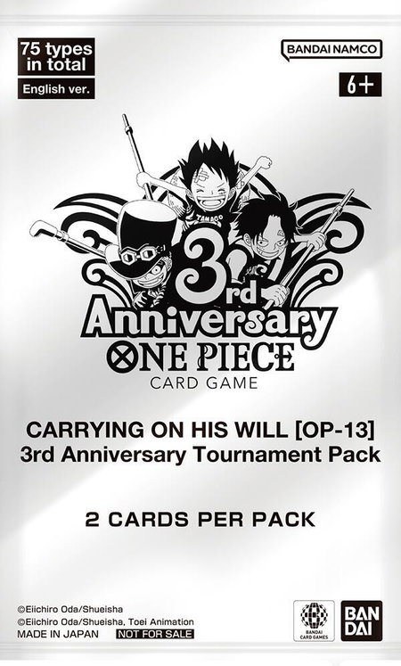 Carrying On His Will - 3rd Anniversary Tournament Pack - Carrying On His Will: 3rd Anniversary Tournament Cards One Piece trading card