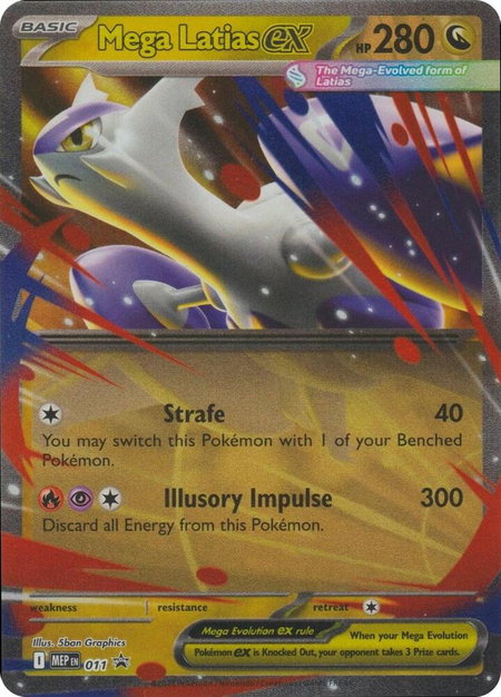Mega Latias ex - 011 - ME: Mega Evolution Promo Pokémon trading card