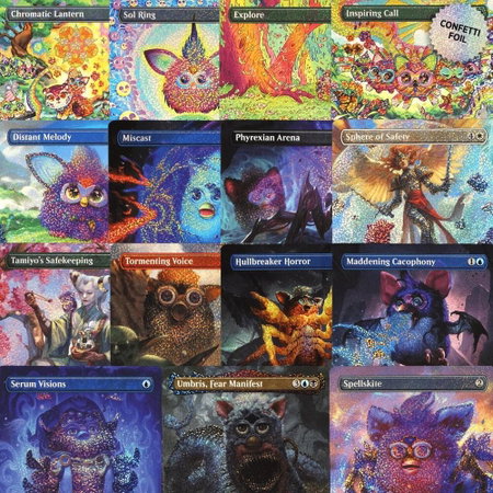 Secret Lair Drop: Secret Scare Superdrop: The Ay-loh Tee-wee-lah Confetti Foil Bundle trading card from Secret Lair Drop Series Secret Lair Drop: Secret Scare Superdrop: The Ay-loh Tee-wee-lah Confetti Foil Bundle - Secret Lair Drop Series Magic: The Gathering trading card