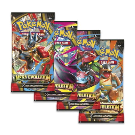 Mega Evolution Booster Pack Art Bundle [Set of 4] - ME01: Mega Evolution Pokémon trading card
