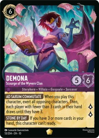 Demona - Scourge of the Wyvern Clan - Whispers in the Well (10) #55/204 - Legendary Disney Lorcana Trading Card