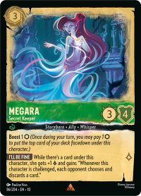 Megara - Secret Keeper - Whispers in the Well (10) #86/204 - Rare Disney Lorcana Trading Card
