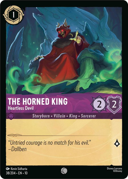 The Horned King - Heartless Devil - Whispers in the Well Disney Lorcana trading card