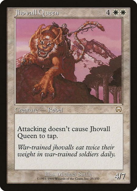 Jhovall Queen - Mercadian Masques Magic: The Gathering trading card