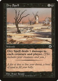 Dry Spell - Portal (POR) #90 - Uncommon Magic: The Gathering Trading Card
