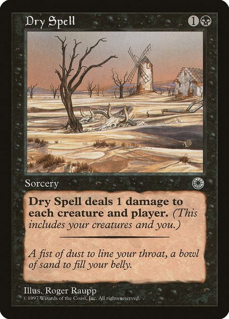Dry Spell - Portal Magic: The Gathering trading card