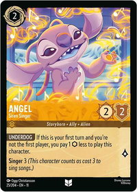 Angel - Siren Singer - Winterspell (11) #25/204 - Uncommon Disney Lorcana Trading Card