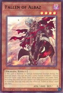 Fallen of Albaz - THE CHRONICLES DECK: The Fallen & The Virtuous (All-Foil Edition) (CH01) #CH01-EN001 - Ultra Rare YuGiOh Trading Card