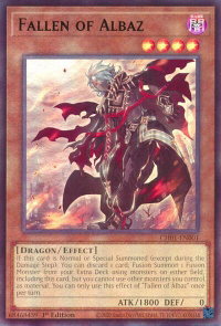Fallen of Albaz - THE CHRONICLES DECK: The Fallen & The Virtuous (All-Foil Edition) (CH01) #CH01-EN001 - Ultra Rare YuGiOh Trading Card