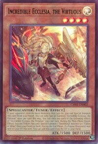 Incredible Ecclesia, the Virtuous - THE CHRONICLES DECK: The Fallen & The Virtuous (All-Foil Edition) (CH01) #CH01-EN002 - Ultra Rare YuGiOh Trading Card