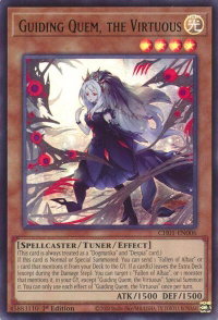 Guiding Quem, the Virtuous - THE CHRONICLES DECK: The Fallen & The Virtuous (All-Foil Edition) (CH01) #CH01-EN006 - Ultra Rare YuGiOh Trading Card