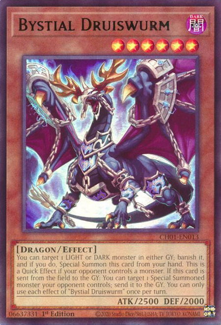 Bystial Druiswurm trading card from THE CHRONICLES DECK: The Fallen & The Virtuous (All-Foil Edition) Bystial Druiswurm - THE CHRONICLES DECK: The Fallen & The Virtuous (All-Foil Edition) YuGiOh trading card