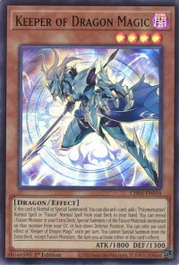Keeper of Dragon Magic - THE CHRONICLES DECK: The Fallen & The Virtuous (All-Foil Edition) (CH01) #CH01-EN018 - Ultra Rare YuGiOh Trading Card