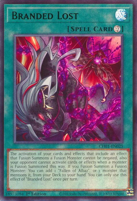Branded Lost trading card from THE CHRONICLES DECK: The Fallen & The Virtuous (All-Foil Edition) Branded Lost - THE CHRONICLES DECK: The Fallen & The Virtuous (All-Foil Edition) YuGiOh trading card