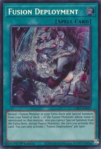 Fusion Deployment (Secret Rare) - THE CHRONICLES DECK: The Fallen & The Virtuous (All-Foil Edition) (CH01) #CH01-EN029 - Secret Rare YuGiOh Trading Card