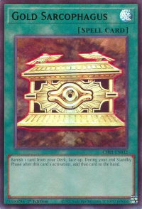 Gold Sarcophagus - THE CHRONICLES DECK: The Fallen & The Virtuous (All-Foil Edition) (CH01) #CH01-EN032 - Ultra Rare YuGiOh Trading Card