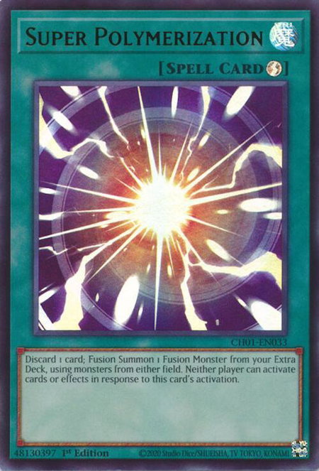 Super Polymerization - THE CHRONICLES DECK: The Fallen & The Virtuous (All-Foil Edition) YuGiOh trading card