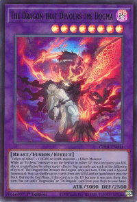 The Dragon that Devours the Dogma - THE CHRONICLES DECK: The Fallen & The Virtuous (All-Foil Edition) (CH01) #CH01-EN041 - Ultra Rare YuGiOh Trading Card