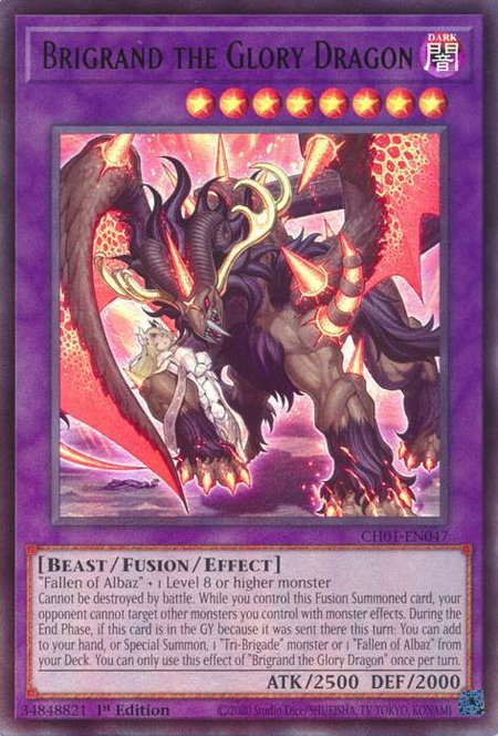 Brigrand the Glory Dragon trading card from THE CHRONICLES DECK: The Fallen & The Virtuous (All-Foil Edition) Brigrand the Glory Dragon - THE CHRONICLES DECK: The Fallen & The Virtuous (All-Foil Edition) YuGiOh trading card