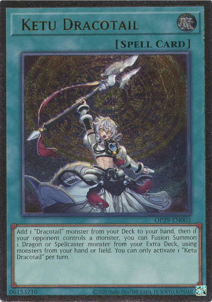 Ketu Dracotail - OTS Tournament Pack 29 YuGiOh trading card