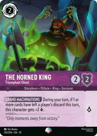 The Horned King - Triumphant Ghoul (Epic) - Whispers in the Well (10) #210/204 - Epic Disney Lorcana Trading Card