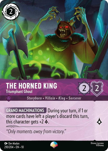 The Horned King - Triumphant Ghoul (Epic) - Whispers in the Well Disney Lorcana trading card