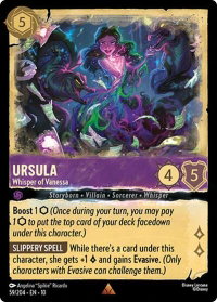 Ursula - Whisper of Vanessa - Whispers in the Well (10) #59/204 - Rare Disney Lorcana Trading Card