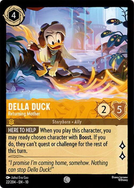 Della Duck - Returning Mother - Whispers in the Well Disney Lorcana trading card