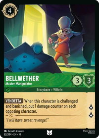 Bellwether - Master Manipulator - Whispers in the Well (10) #82/204 - Uncommon Disney Lorcana Trading Card