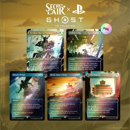 Secret Lair x Ghost of Tsushima - Rainbow Foil Edition - Secret Lair Drop Series Magic: The Gathering trading card