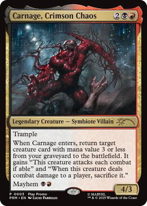 Carnage, Crimson Chaos - Play Promos (PLAY) #3 - Promo Magic: The Gathering Trading Card