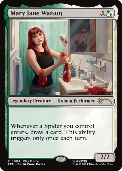 Mary Jane Watson trading card from Play Promos Mary Jane Watson - Play Promos Magic: The Gathering trading card