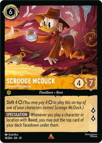 Scrooge McDuck - Cavern Prospector - Whispers in the Well (10) #18/204 - Rare Disney Lorcana Trading Card