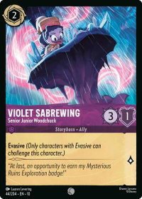 Violet Sabrewing - Senior Junior Woodchuck - Whispers in the Well (10) #44/204 - Common Disney Lorcana Trading Card