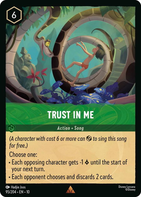 Trust In Me trading card from Whispers in the Well Trust In Me - Whispers in the Well Disney Lorcana trading card