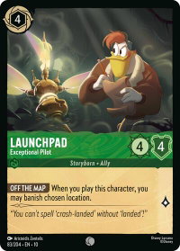 Launchpad - Exceptional Pilot - Whispers in the Well (10) #83/204 - Common Disney Lorcana Trading Card
