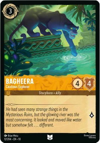 Bagheera - Cautious Explorer - Whispers in the Well (10) #12/204 - Uncommon Disney Lorcana Trading Card