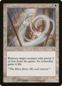 Last Breath - Mercadian Masques (MMQ) #27 - Uncommon Magic: The Gathering Trading Card