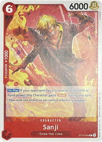 Sanji - ST10-004 - Learn Together Deck Set (LT-01) #ST10-004 - Common One Piece Trading Card