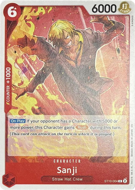 Sanji - ST10-004 - Learn Together Deck Set One Piece trading card