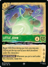 Little John - Impermanent Outlaw - Whispers in the Well (10) #92/204 - Super Rare Disney Lorcana Trading Card