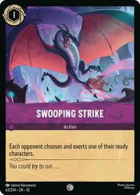 Swooping Strike - Whispers in the Well (10) #63/204 - Common Disney Lorcana Trading Card