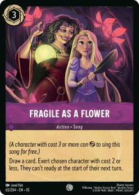 Fragile as a Flower - Whispers in the Well (10) #65/204 - Common Disney Lorcana Trading Card