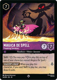 Magica De Spell - Conniving Sorceress - Whispers in the Well (10) #54/204 - Super Rare Disney Lorcana Trading Card